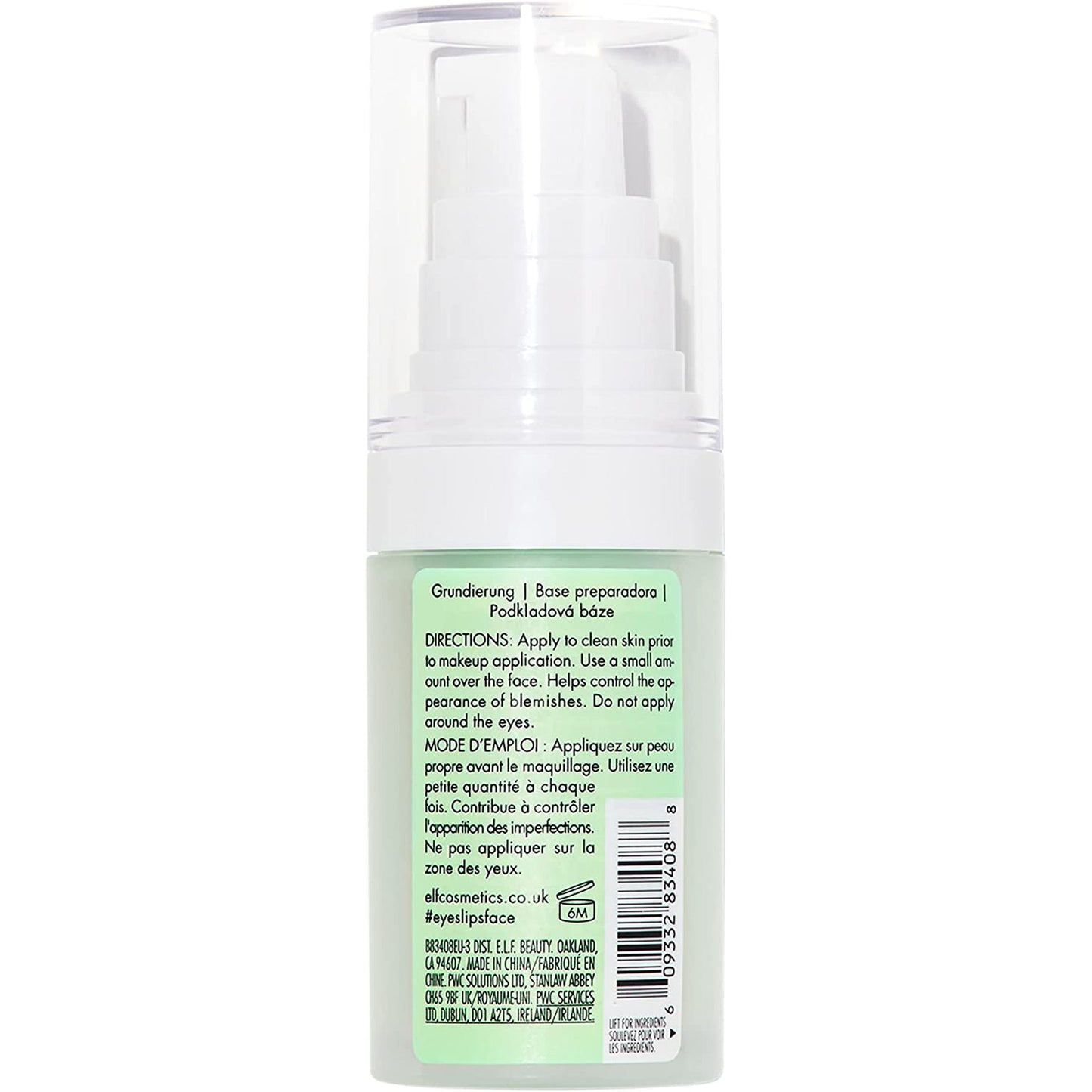 Blemish Control Face Primer, Small, Long Lasting, Skin Perfecting, Controls Breakouts and Blemishes, Matte Finish, Infused with Salicylic Acid, Vitamin E & Tea Tree 14Ml