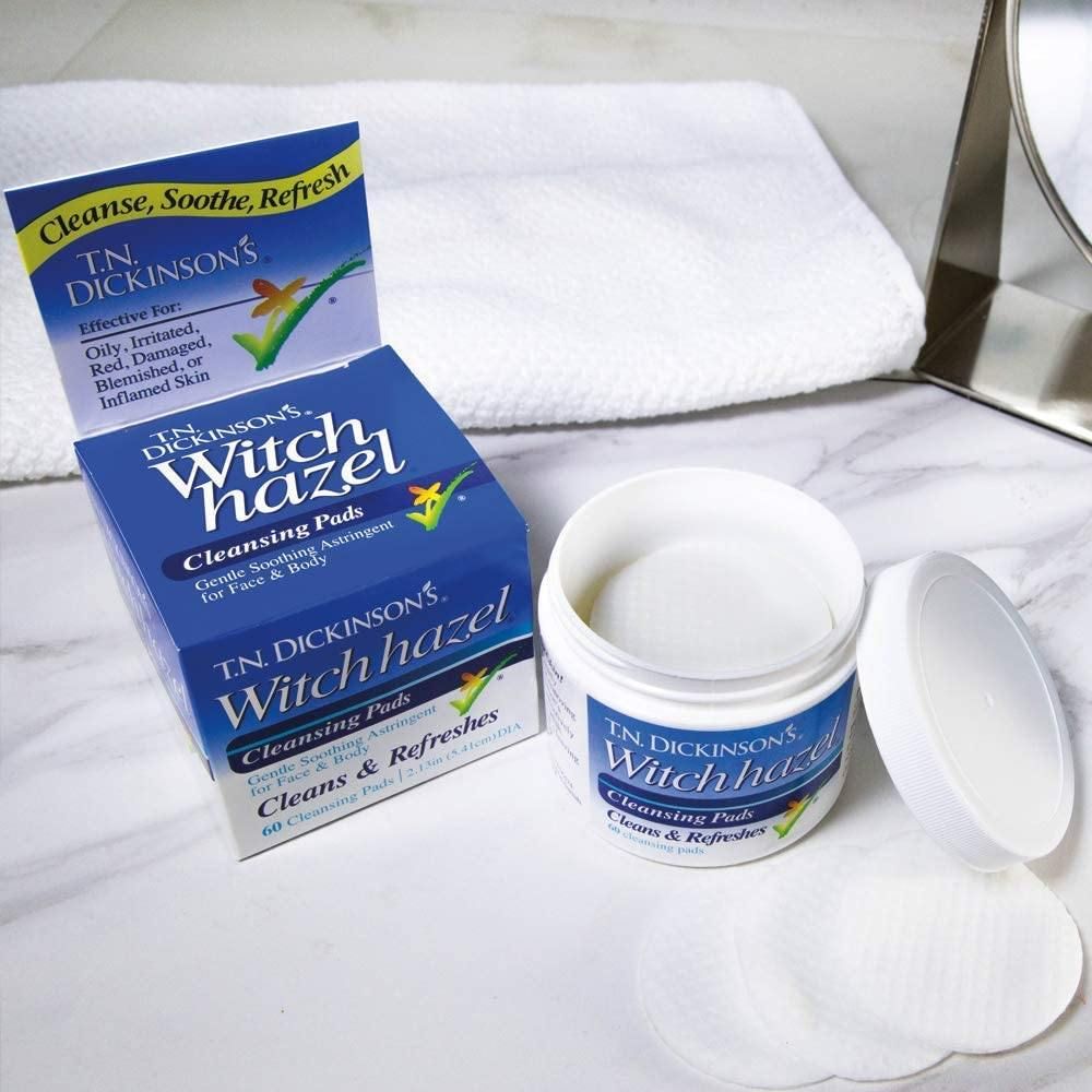 T.N. Dickinson's Witch Hazel Cleansing Pads - USA in UK