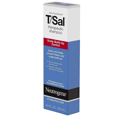 Neutrogena T/Sal Therapeutic Maximum Strength Shampoo 4.50 Oz (Pack of 3)