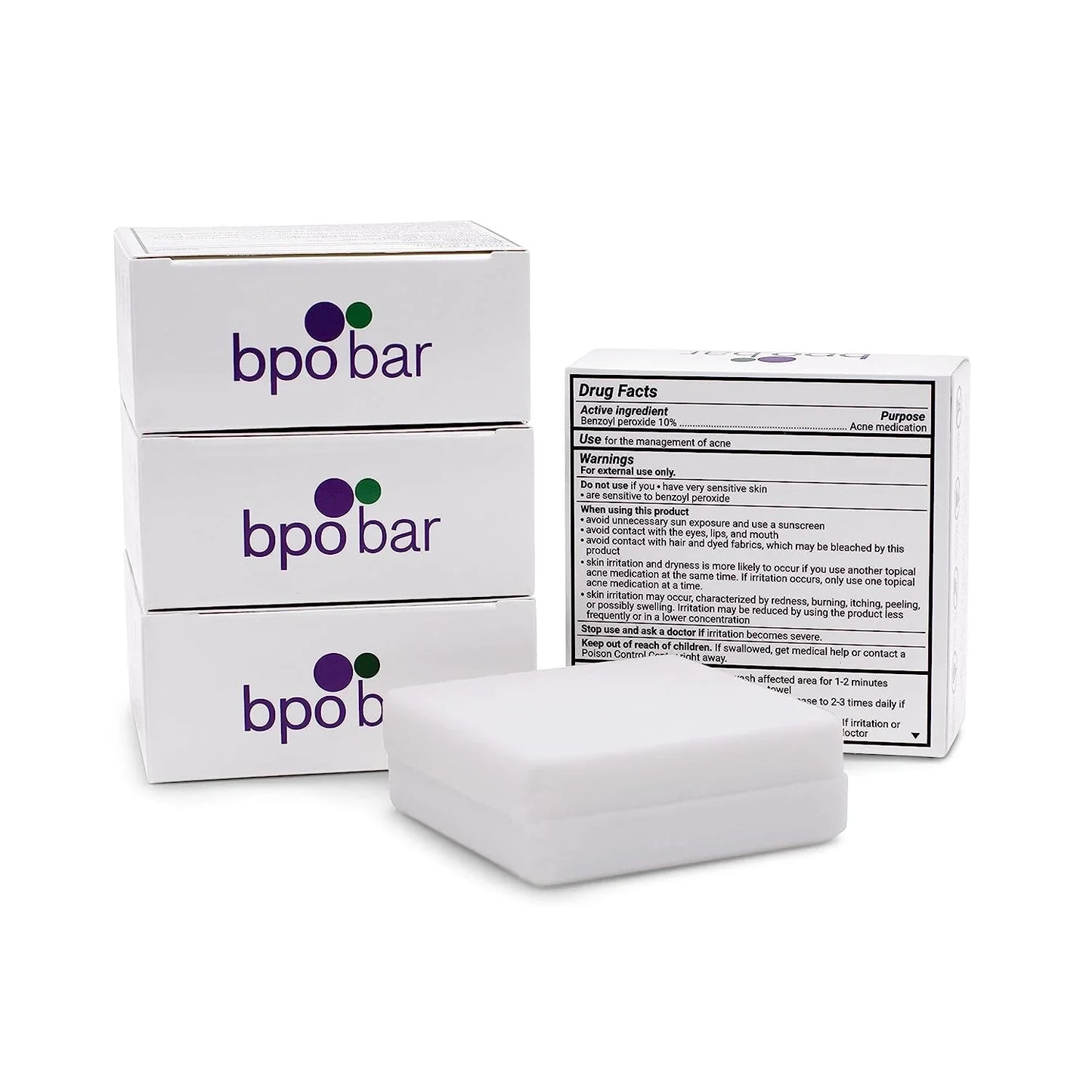 Dermaharmony 10% Benzoyl Peroxide Cleansing Bar for Acne (4 Oz) - USA in UK
