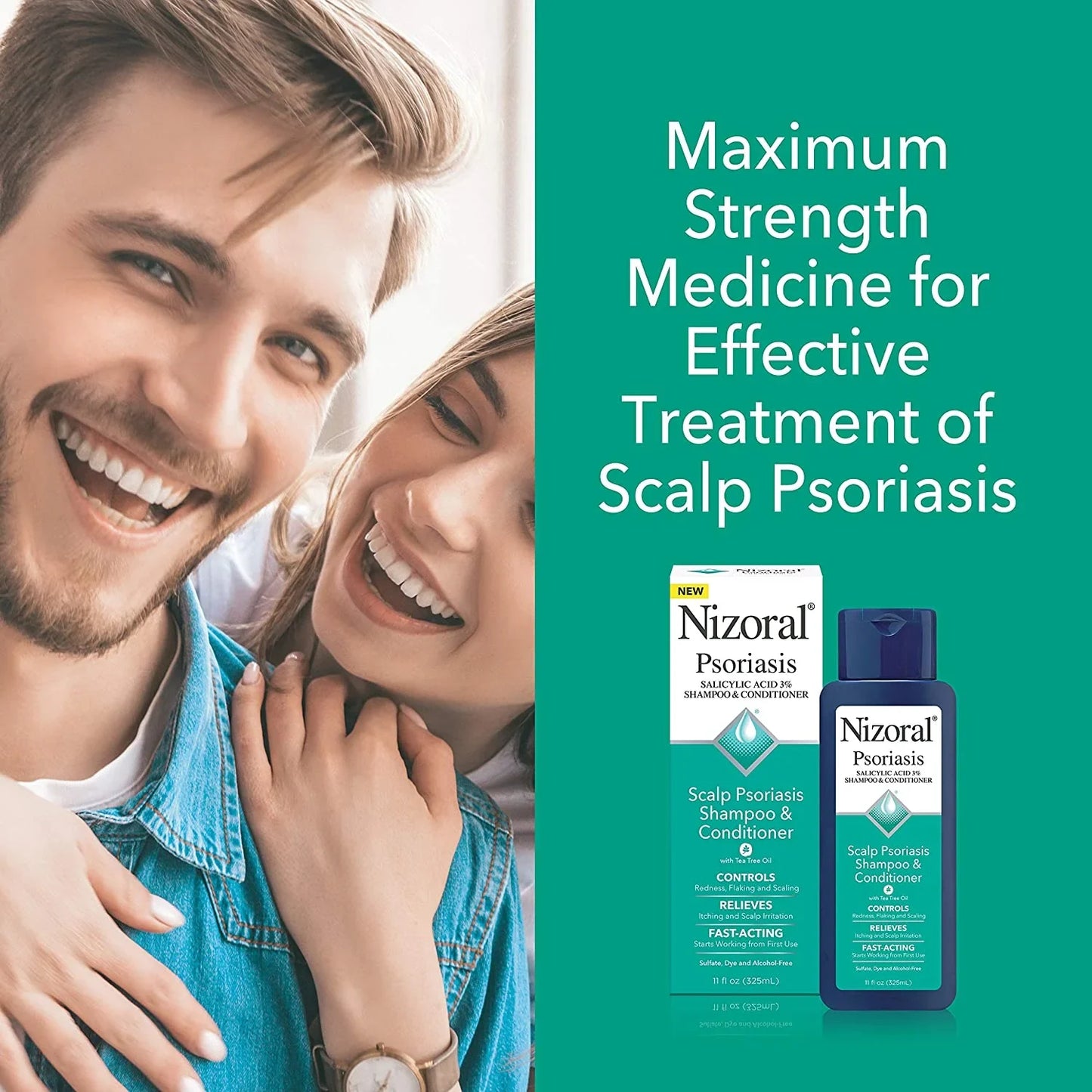 Nizoral Psoriasis Shampoo & Conditioner Twinpack, 2 Count - USA in UK