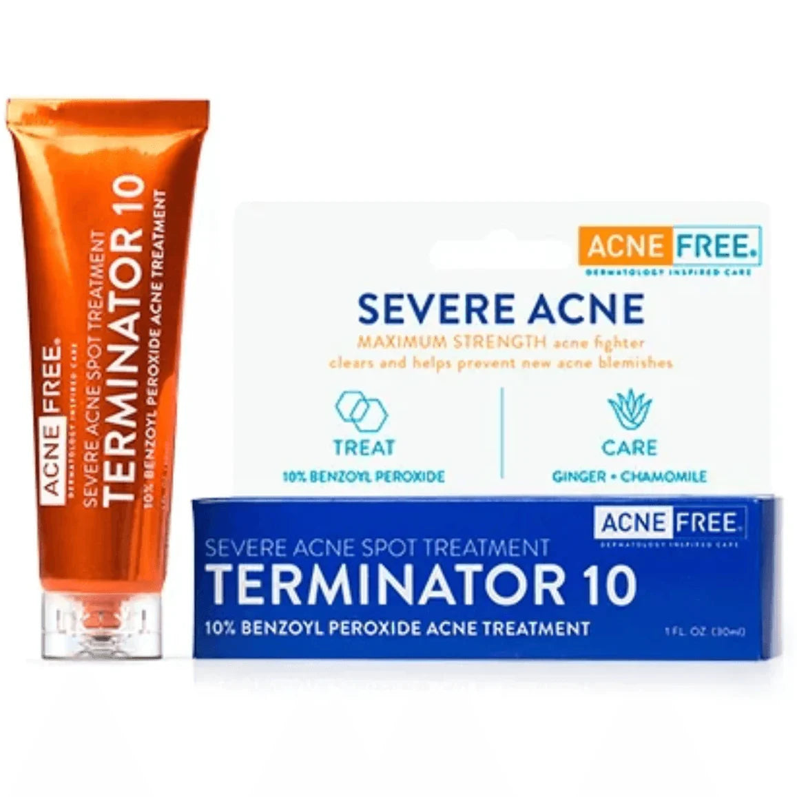 AcneFree Terminator 10% Benzoyl Peroxide 1 oz - USA in UK