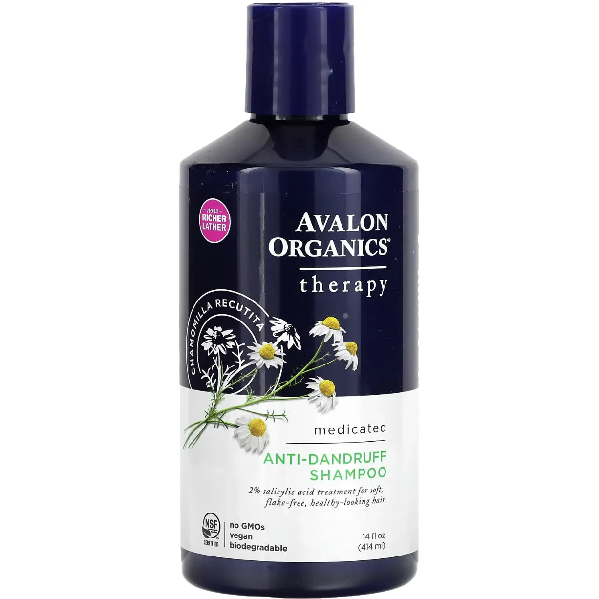 Avalon Organics, Anti-Dandruff Shampoo, 14 fl oz (414 ml) - USA in UK
