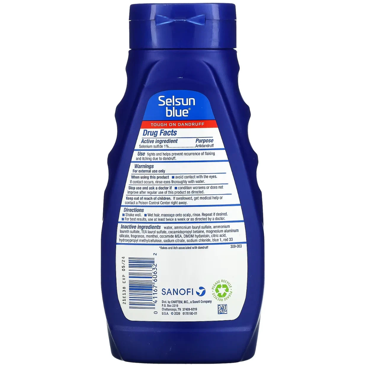 Selsun Blue, Antidandruff Shampoo, 11 fl oz (325 ml) - USA in UK
