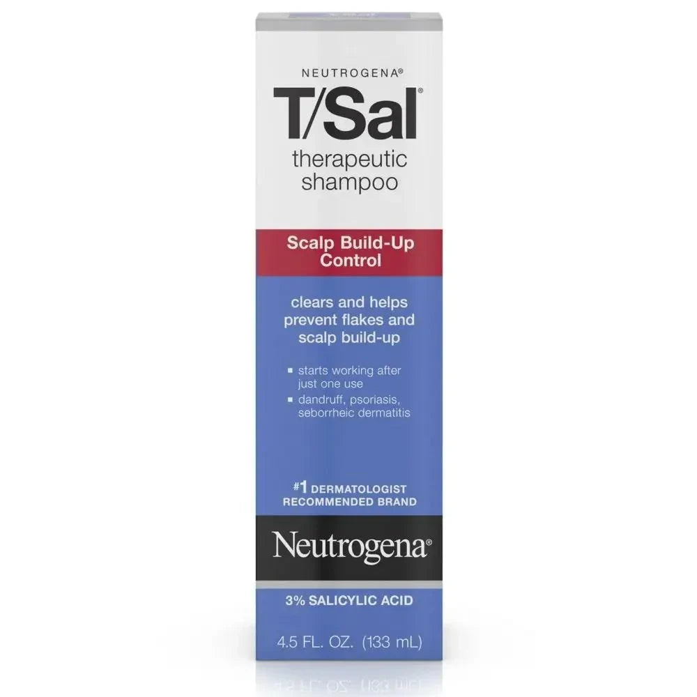 Neutrogena T/Sal Therapeutic Shampoo, Scalp Build-Up Control 4.5 Oz (Pack of 2) - USA in UK