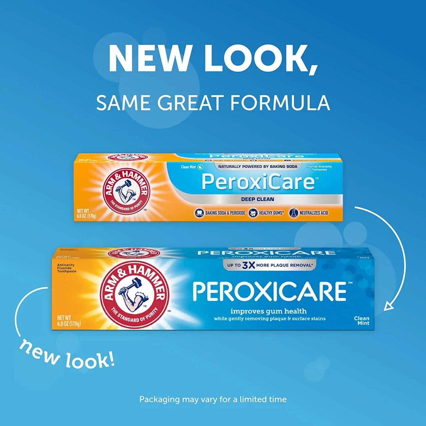 Arm & Hammer Peroxicare Tartar Control Fluoride Toothpaste with Baking Soda & Peroxide-6 Oz, 2 Pk - USA in UK