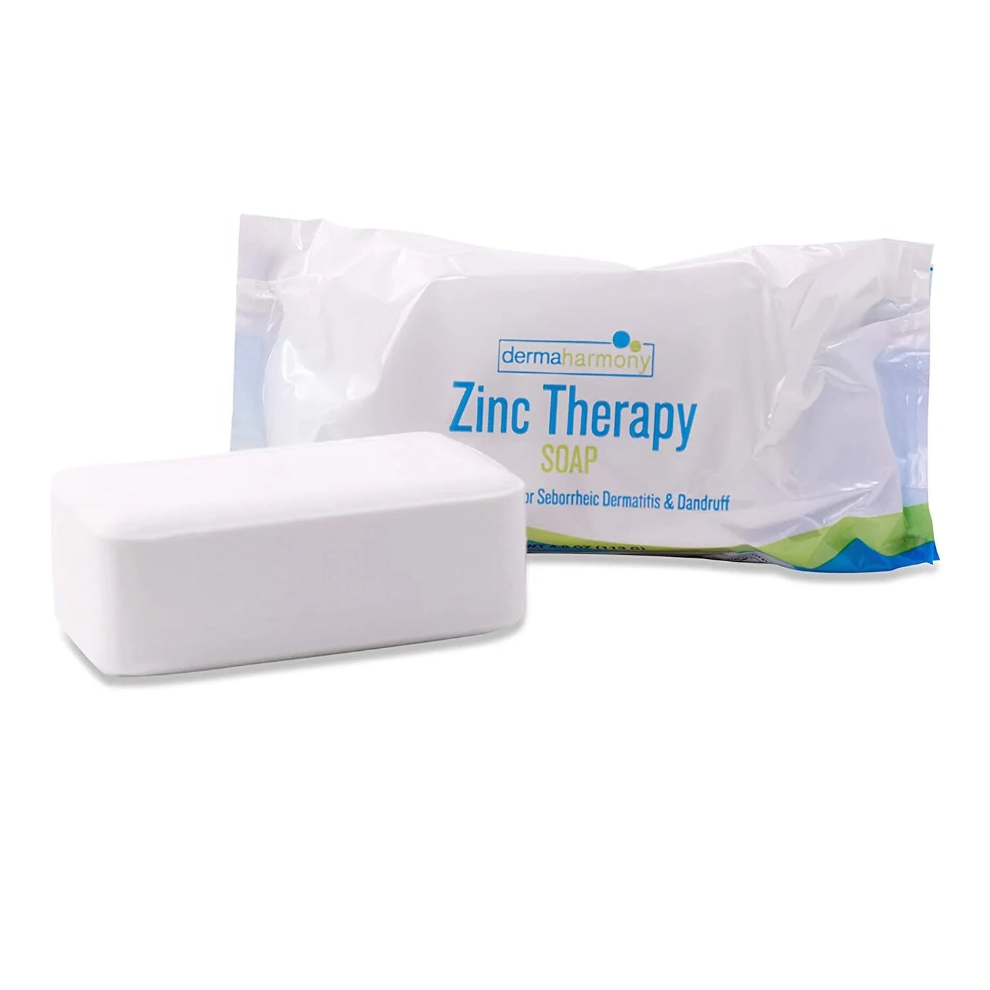 Dermaharmony Set of 5 2% Pyrithione Zinc (Znp) Bar Soap 4 Oz - Crafted for Those with Skin Conditions - Seborrheic Dermatitis, Dandruff, Etc. - USA in UK