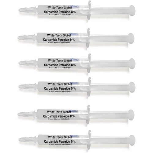 White Teeth Global Teeth Whitening Gel 44% Carbamide Peroxide 6 x 3ml Syringes