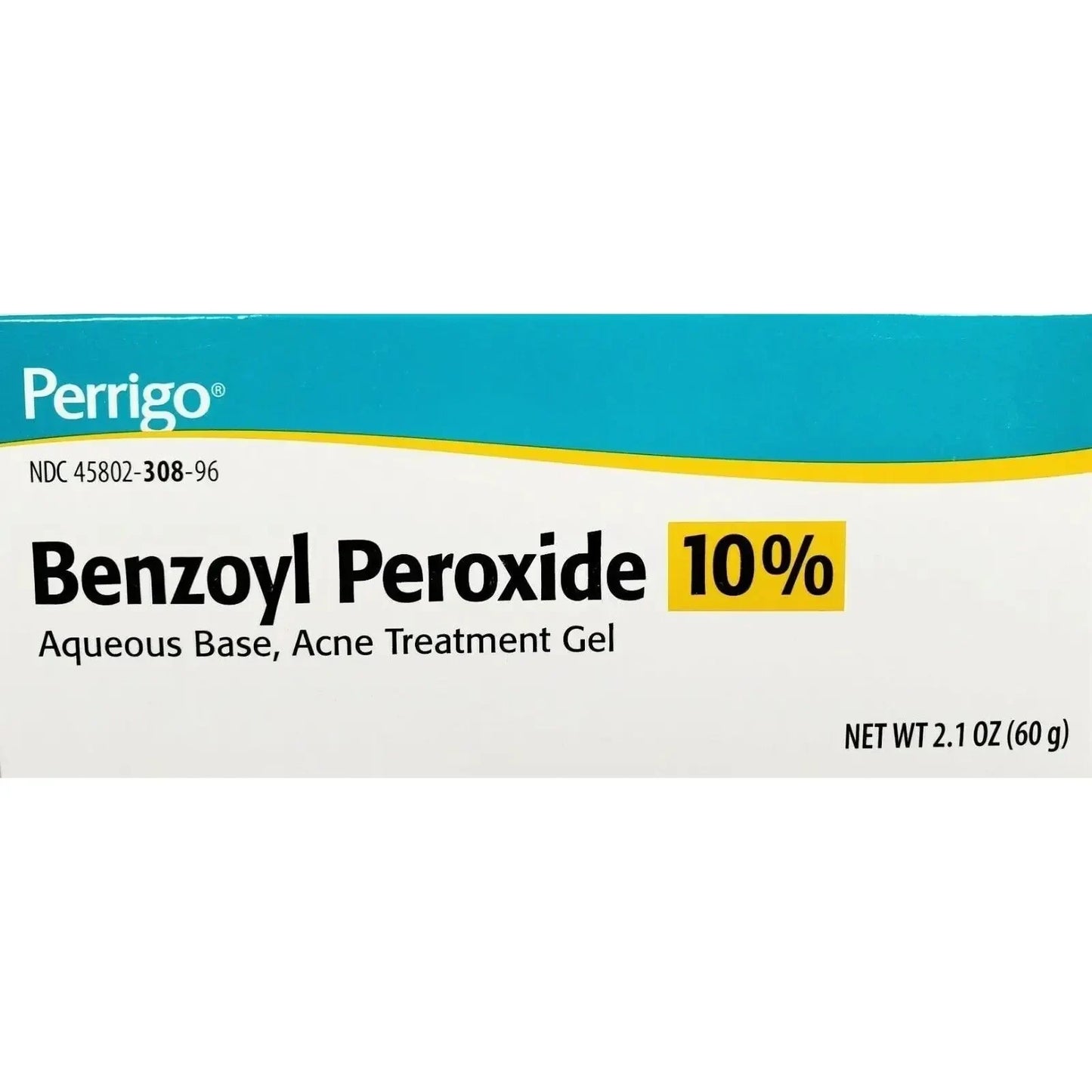 Perrigo 10% Benzoyl Peroxide Acne Treatment Gel 2.1 oz (Pack of 2) - USA in UK