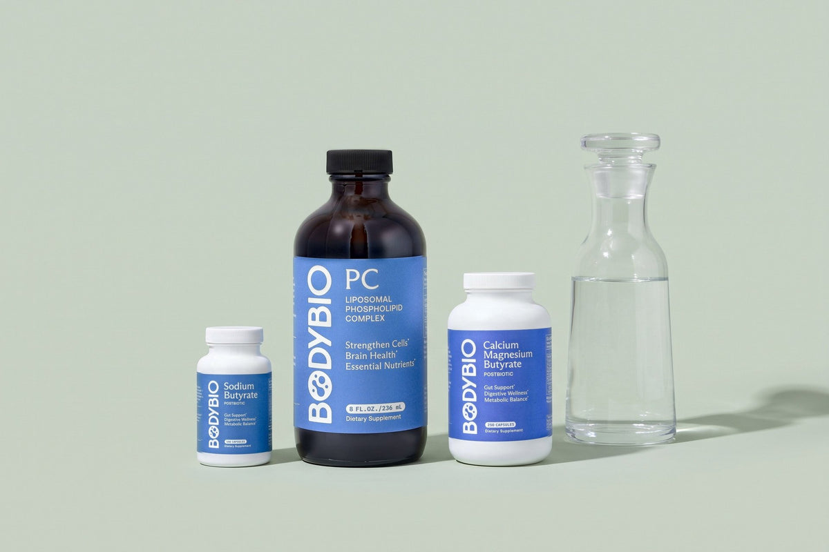 BodyBio products in a studio photo