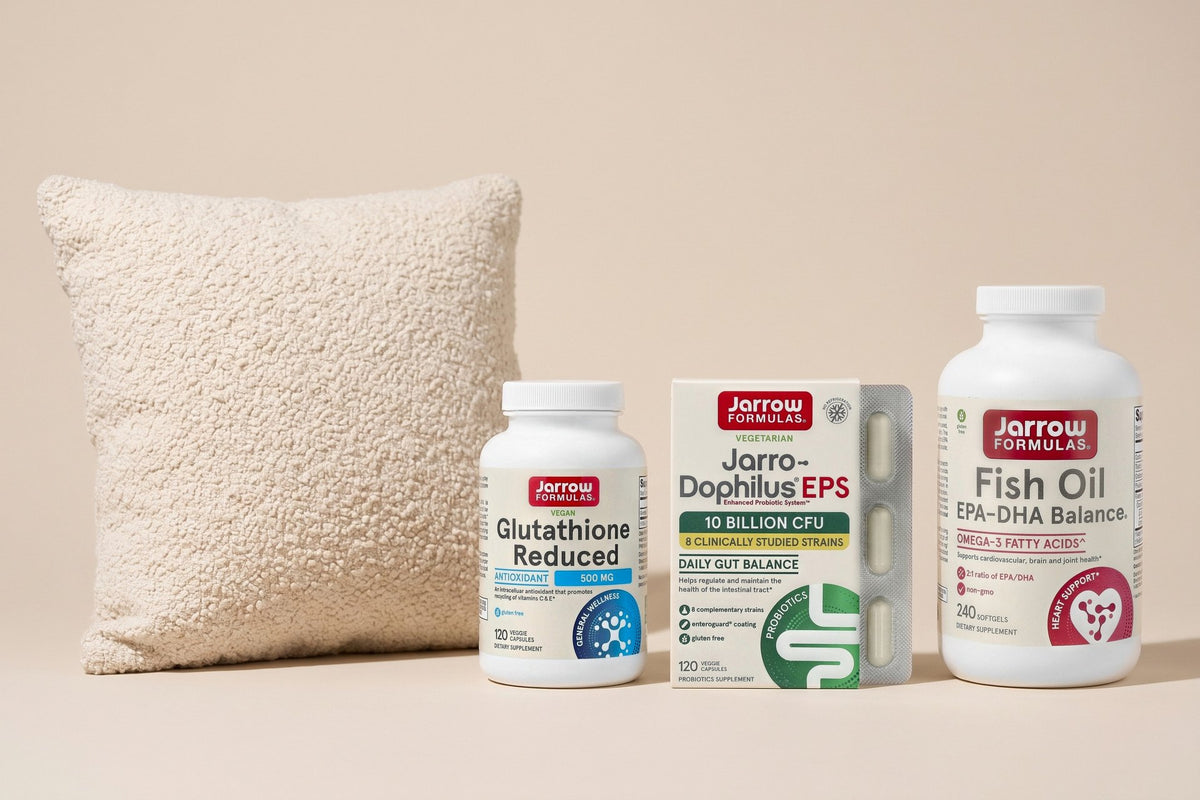 Jarrow Formulas products in a studio photo