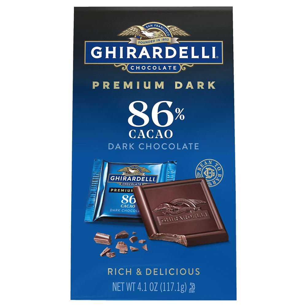 Ghirardelli 86% Dark Chocolate Squares Midnight Reverie - 10 Squares — alternate product view