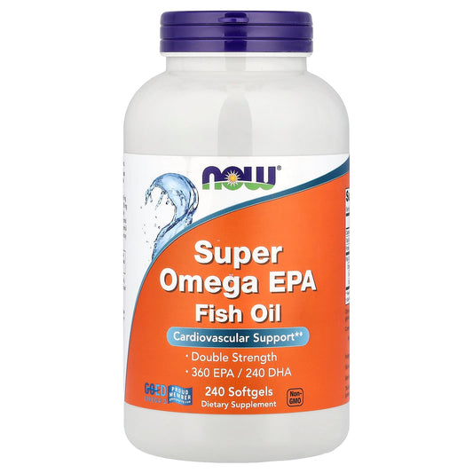 NOW Foods Super Omega EPA Fish Oil, 240 Softgels (1,000 mg per Softgel)
