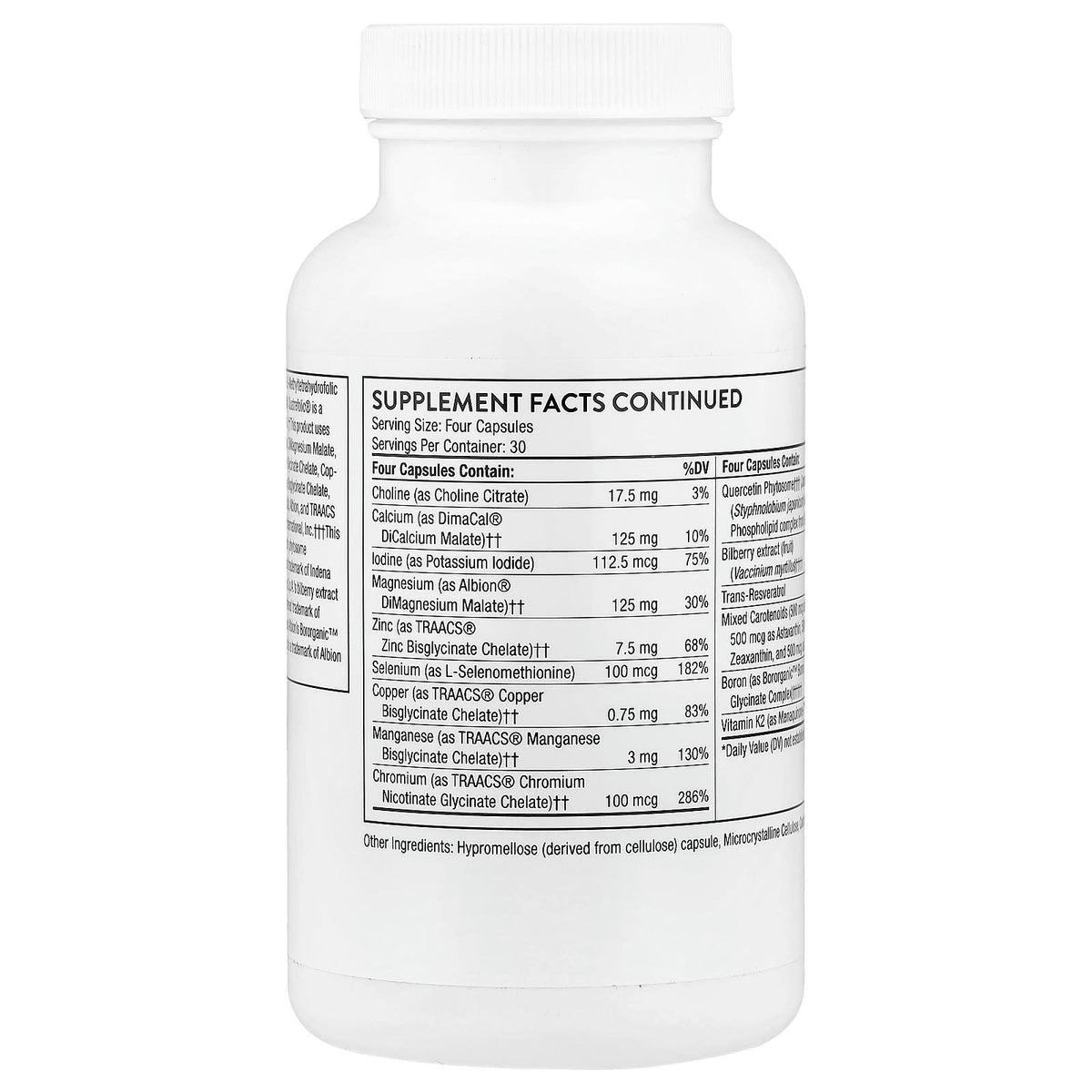 Thorne Advanced Nutrients, 120 Capsules - view 3