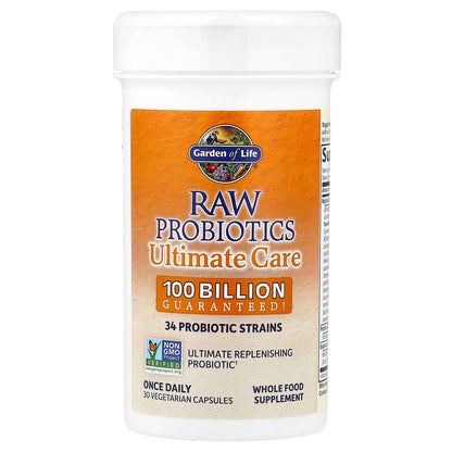Garden of Life RAW Probiotics Ultimate Care Shelf-Stable, 30 Vegetarian Capsules - view 3
