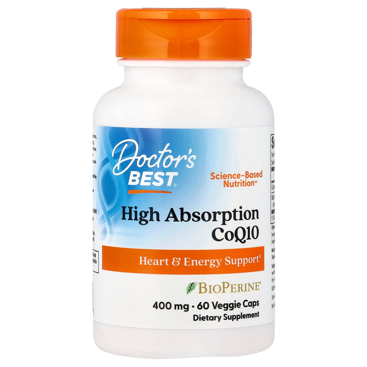 Doctor's Best High Absorption CoQ10 with BioPerine, 60 Veggie Caps