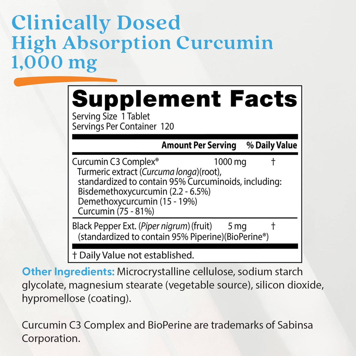 Doctor's Best High Absorption Curcumin, 120 Tablets - view 4