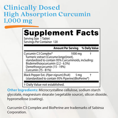 Doctor's Best High Absorption Curcumin, 120 Tablets - view 4