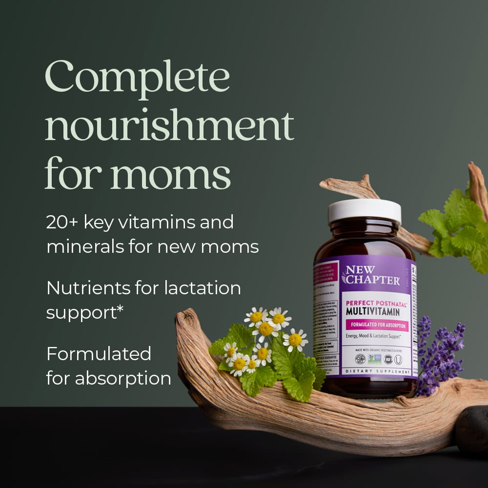 New Chapter Perfect Postnatal Multivitamin, 192 Vegetarian Tablets - view 6