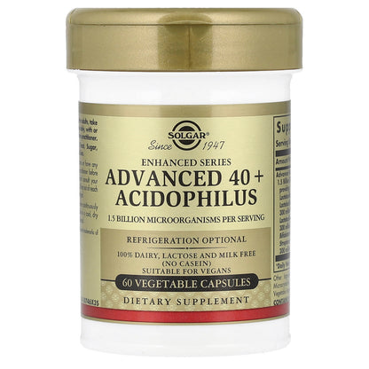 Solgar Advanced 40+ Acidophilus, 120 Vegetable Capsules - view 3