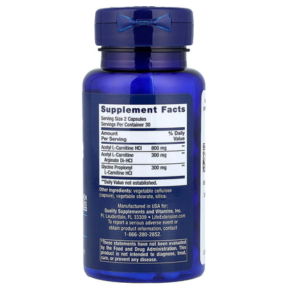 Life Extension Optimized Carnitine 60 Capsules - view 2