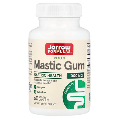 Jarrow Formulas Vegan Mastic Gum, 60 Veggie Capsules (500 mg per Capsule)