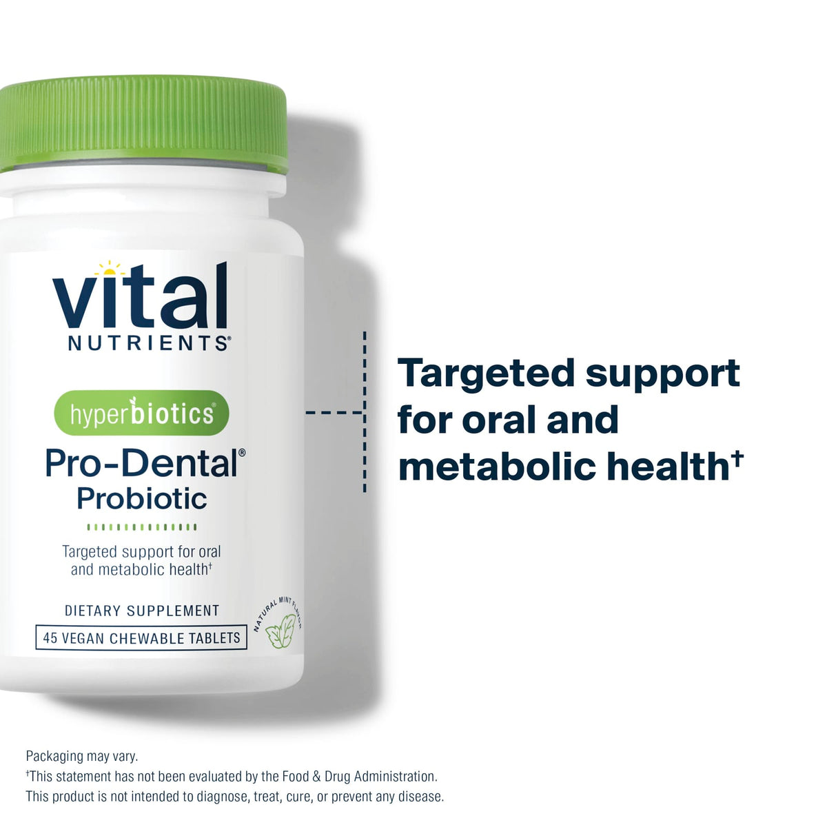 Vital Nutrients Hyperbiotics Pro-Dental Probiotic, Natural Mint, 45 Chewables - view 6