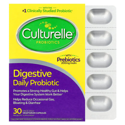 Culturelle Digestive Daily Probiotic 30 Vegetarian Capsules