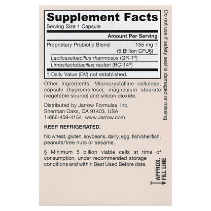 Jarrow Formulas Vegan Fem Dophilus 5 Billion CFU 30 Veggie Capsules - view 2
