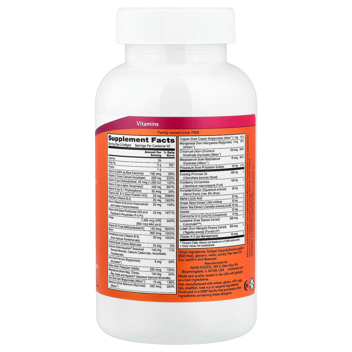 NOW Foods EVE Superior Women's Multi, 180 Softgels — alternate product view