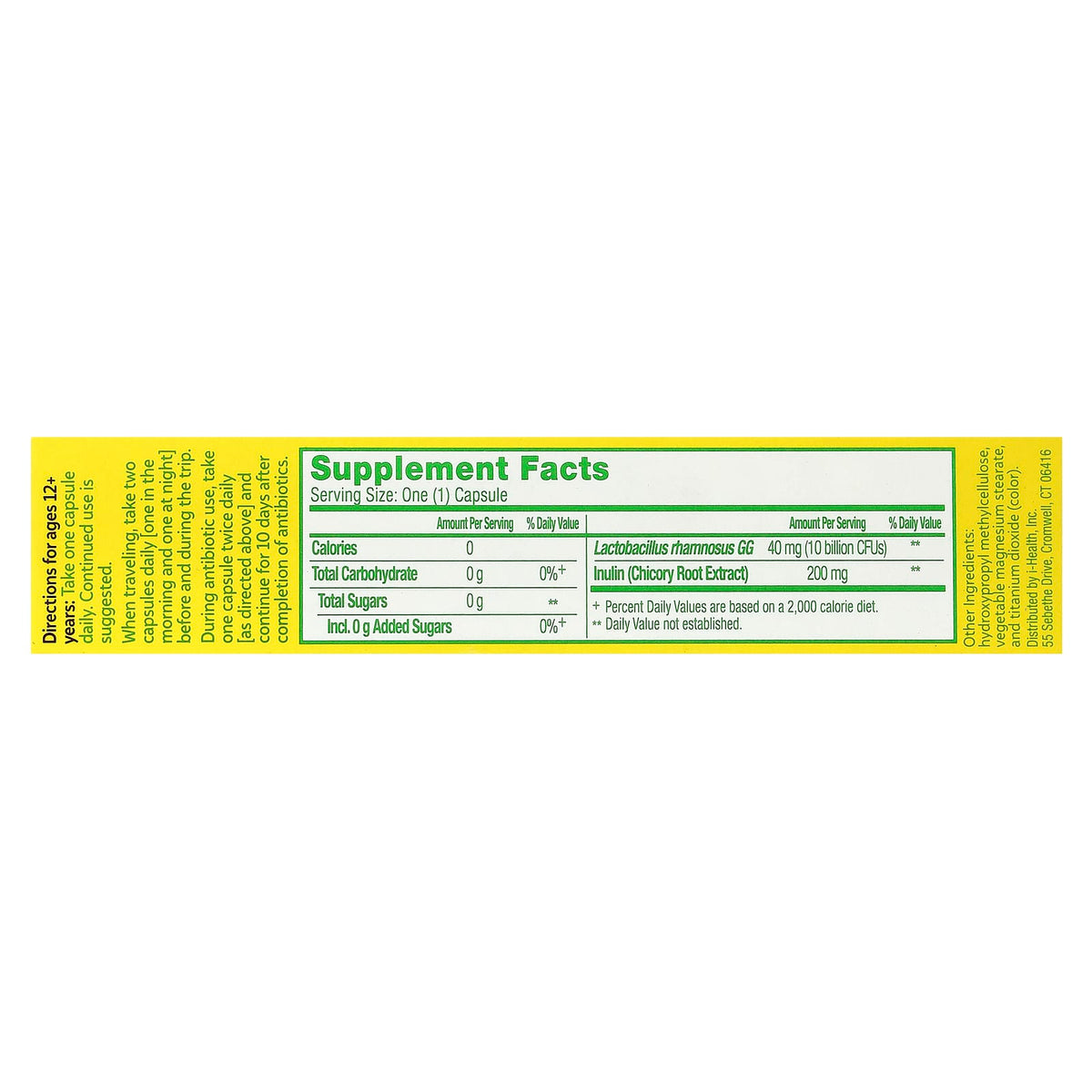 Culturelle Digestive Daily Probiotic 30 Vegetarian Capsules — alternate product view
