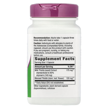 Nature's Way Milk Thistle 120 Vegan Capsules - view 2