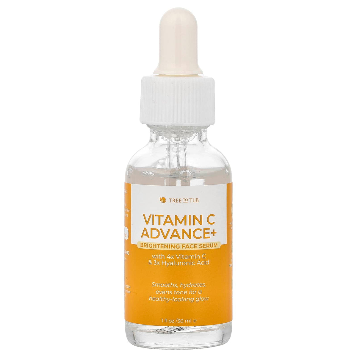Tree To Tub Vitamin C Advanced+ Brightening Face Serum, 30 ml (1 fl oz) — product view