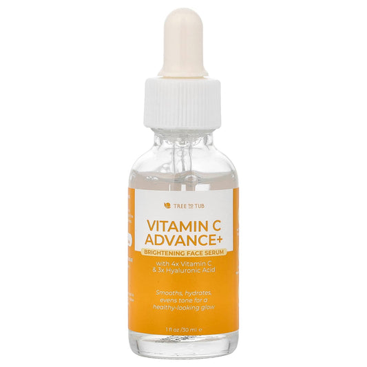 Tree To Tub Vitamin C Advanced+ Brightening Face Serum, 30 ml (1 fl oz)