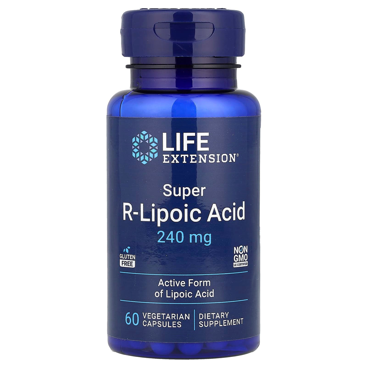 Life Extension Super R-Lipoic Acid, 60 Vegetarian Capsules — product view