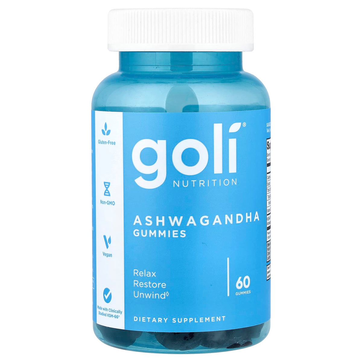 Goli Nutrition Ashwagandha Gummies, 60 Gummies — product view