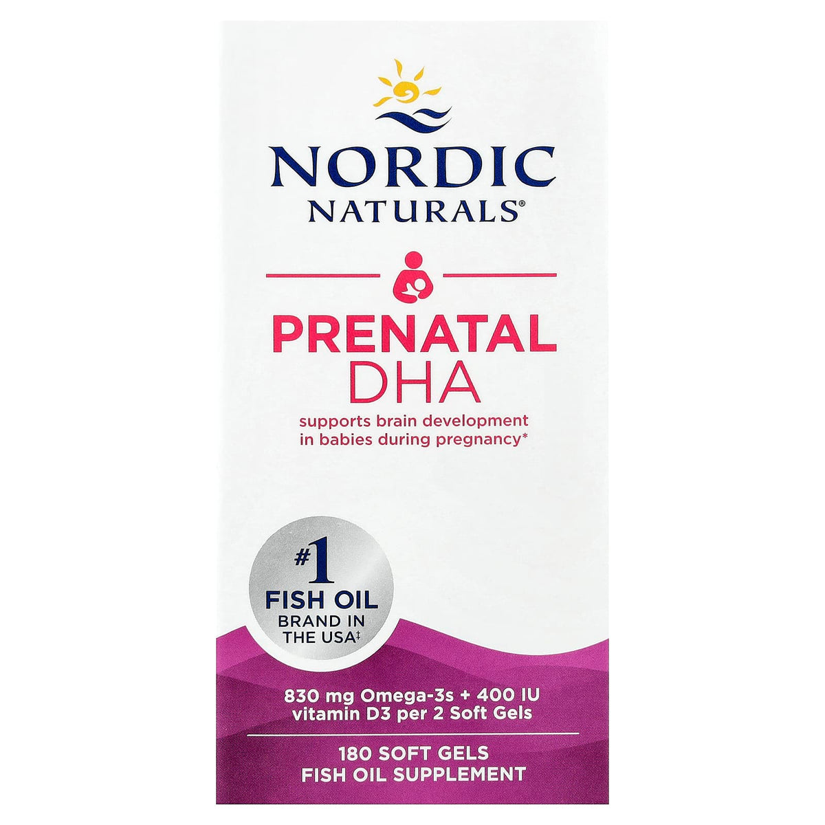 Nordic Naturals Prenatal DHA, 180 Soft Gels — product view