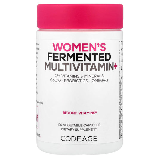 Codeage Women's Fermented Multivitamin+, 120 Vegetable Capsules