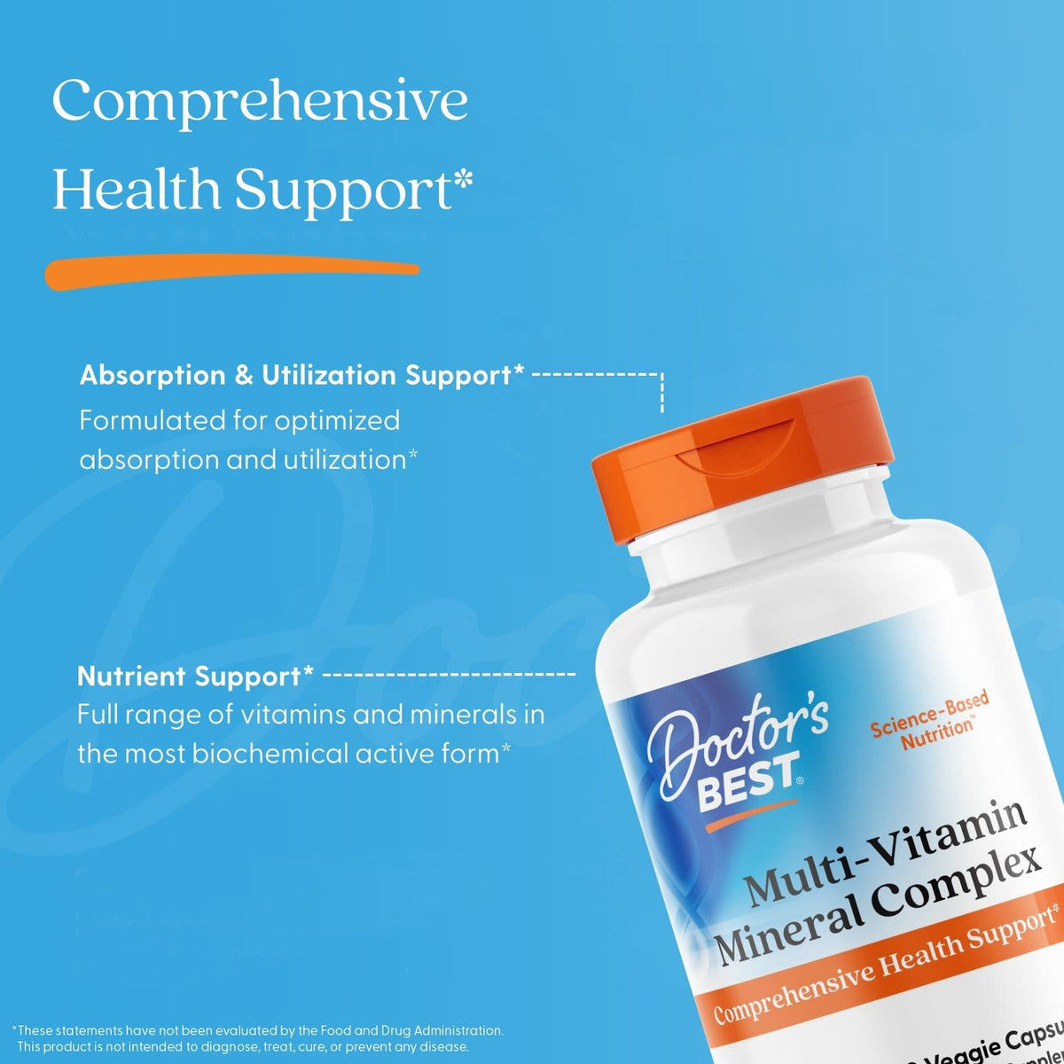 Doctor's Best Multi-Vitamin Mineral Complex 90 Veggie Capsules - view 5