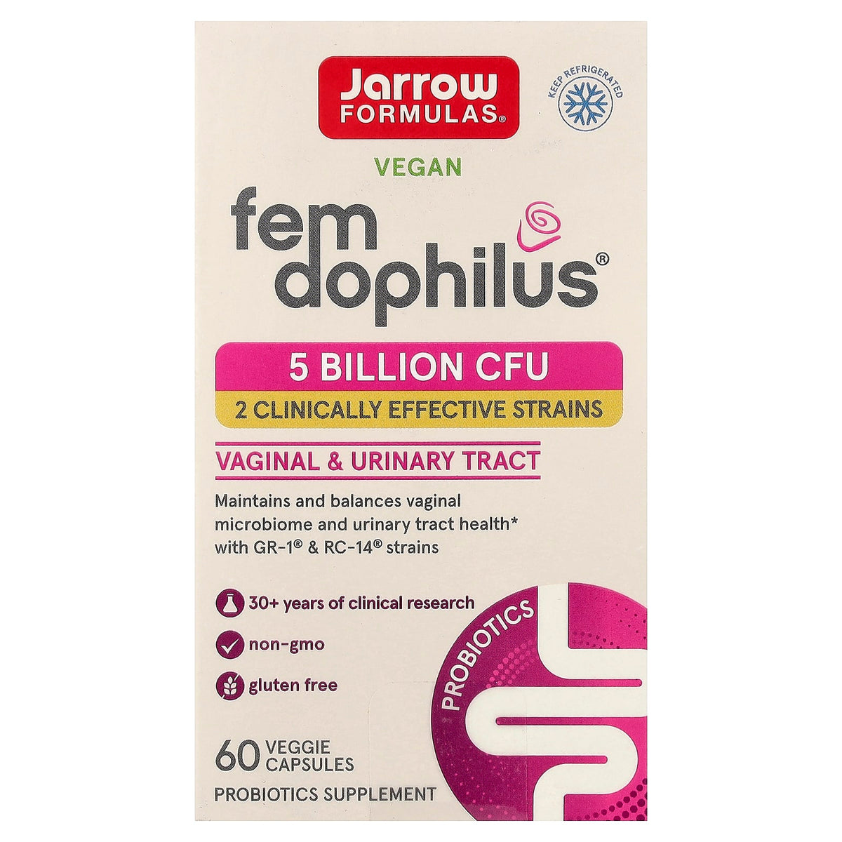 Jarrow Formulas Fem Dophilus 60 Veggie Capsules — product view