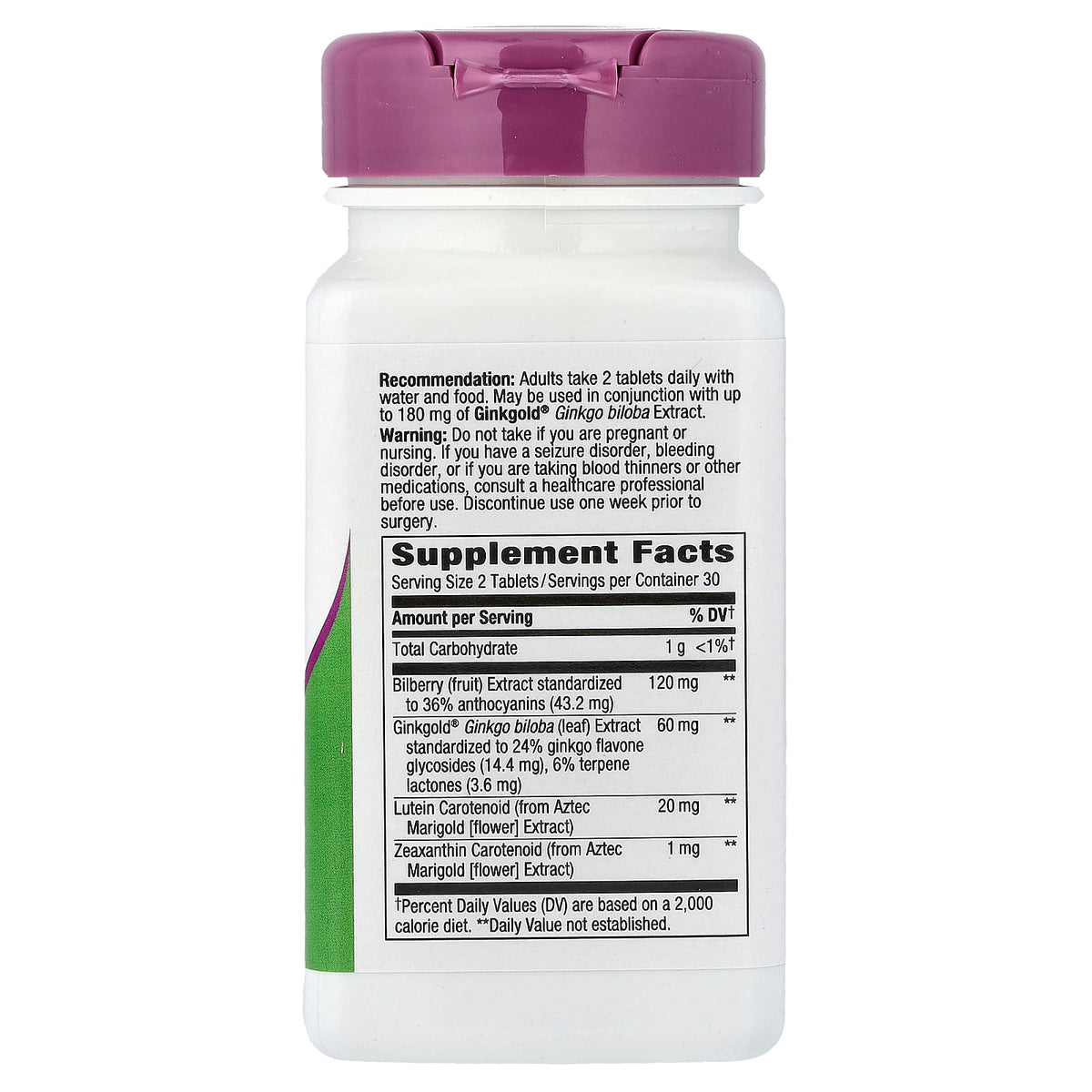 Nature's Way Ginkgold Eyes, 60 Vegan Tablets — alternate product view