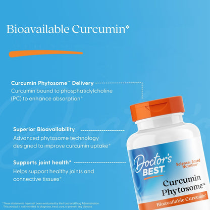 Doctor's Best Curcumin Phytosome, 60 Veggie Capsules (500 mg per Capsule) - view 5