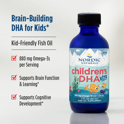 Nordic Naturals Children's DHA Xtra, Ages 1+, Great Berry Punch, 60 ml (2 fl oz) - view 5