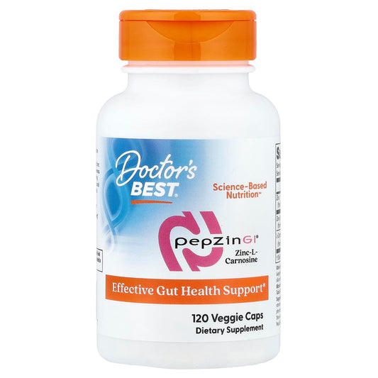 Doctor's Best PepZin GI Zinc-L-Carnosine 120 Veggie Caps