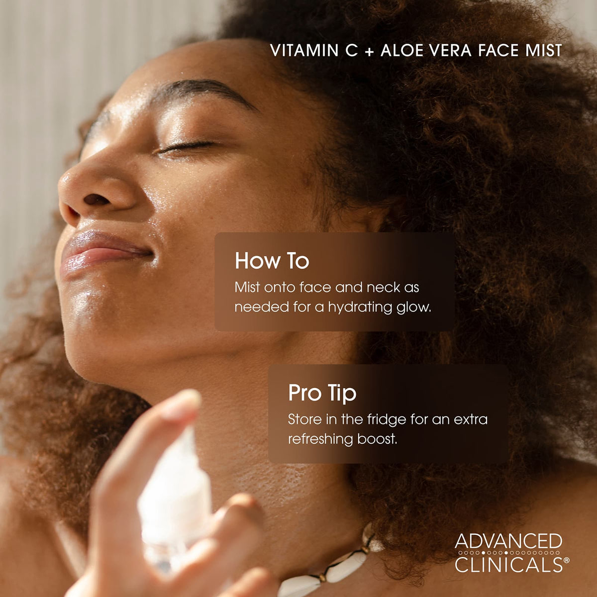 Advanced Clinicals Vitamin C + Aloe Vera Facial Mist 222 ml (7.5 fl oz) - view 6