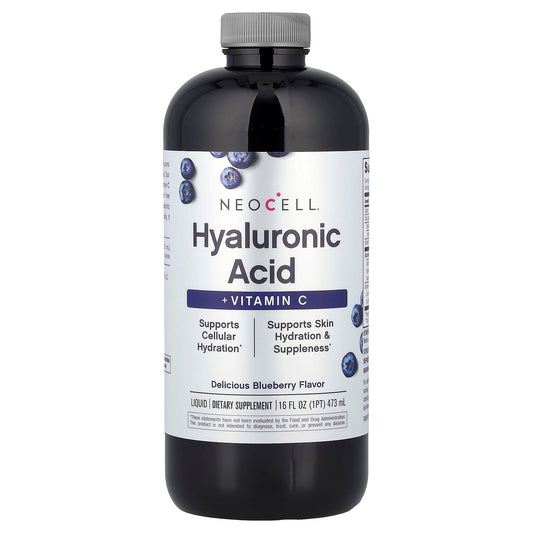 NeoCell Liquid Hyaluronic Acid + Vitamin C, Blueberry, 473 ml (16 fl oz)