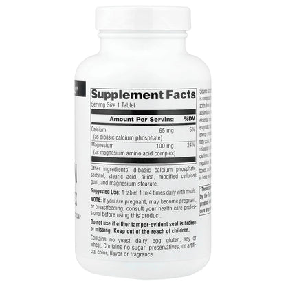 Source Naturals Magnesium Chelate Complex, 100 mg, 250 Tablets - view 2
