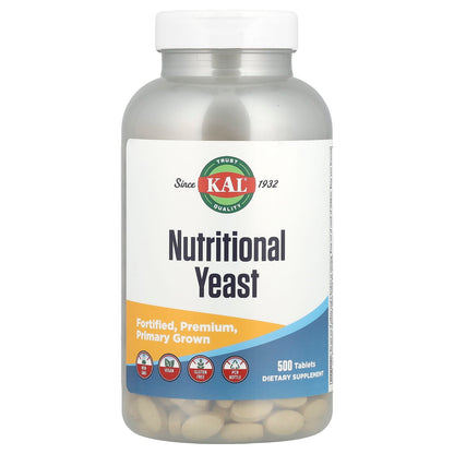 KAL Nutritional Yeast, 500 Tablets
