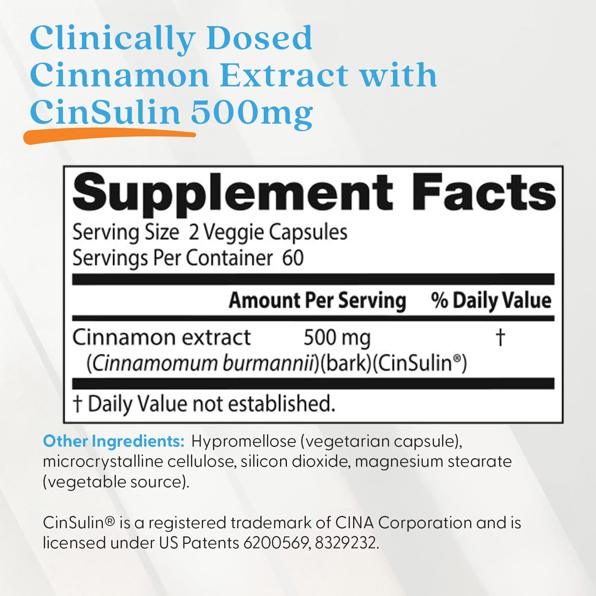 Doctor's Best Cinnamon Extract, 120 Veggie Caps (250 mg per Capsule) - view 4