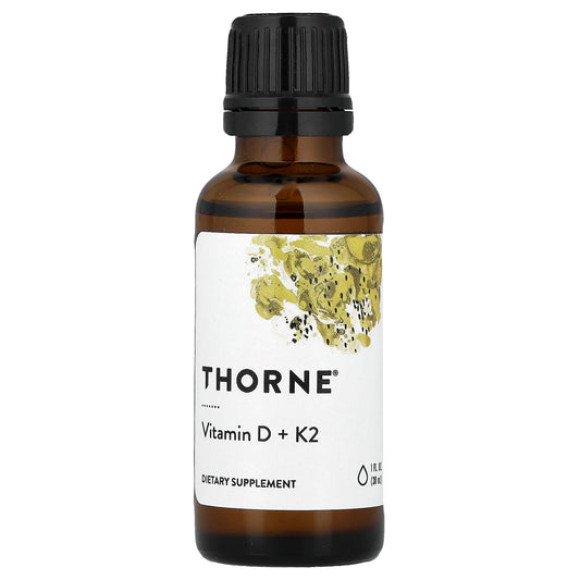 Thorne Vitamin D + K2 Liquid, 1 fl oz (30 ml)